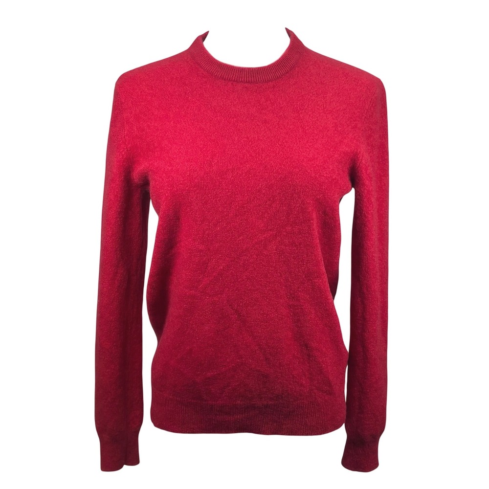 Red Cashmere Sweater Crew Neck Club Room Luxury Classic Timeless Mens M